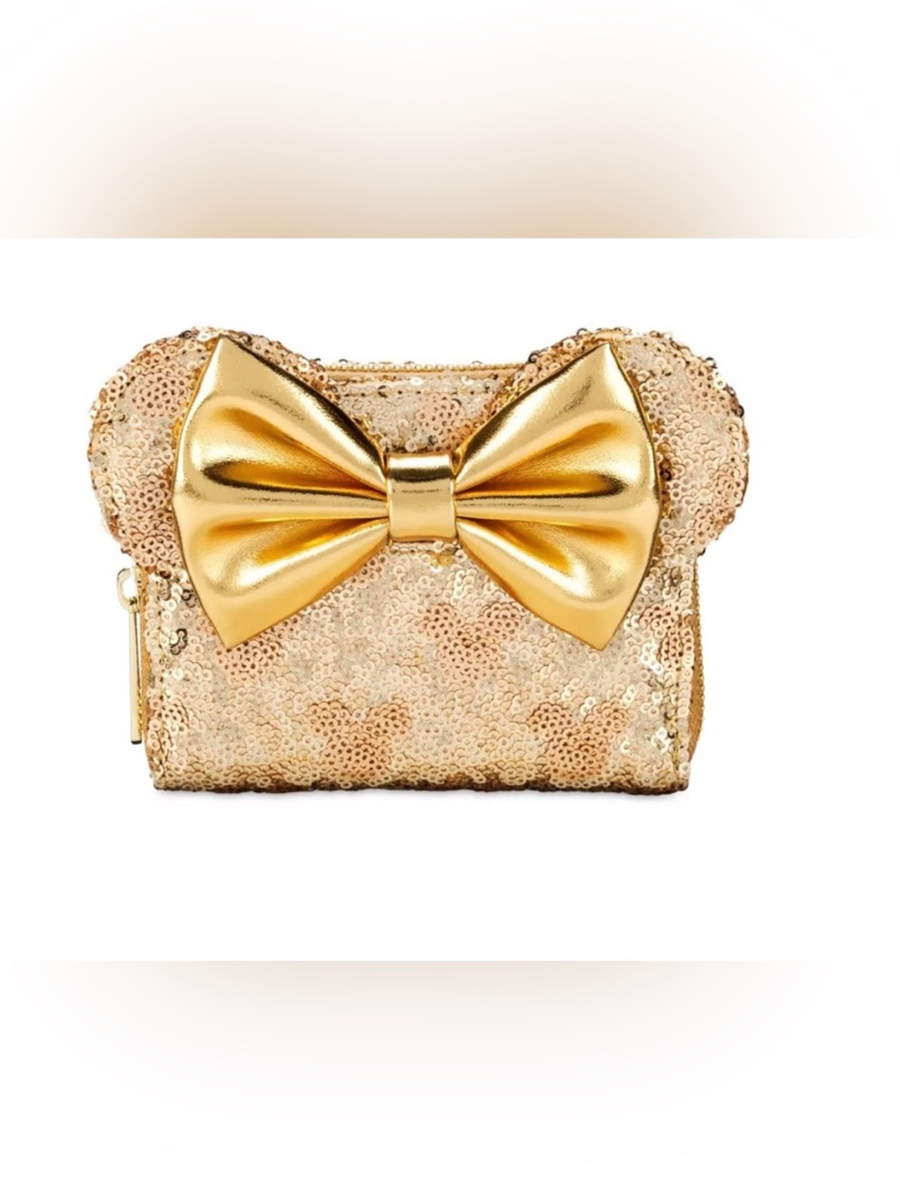 Gold Sequin Hidden Mickey Loungefly wallet